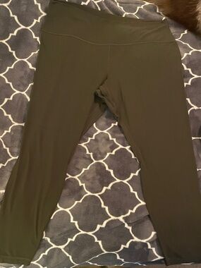 lululemon athletica Olive Green Leggings Size 20